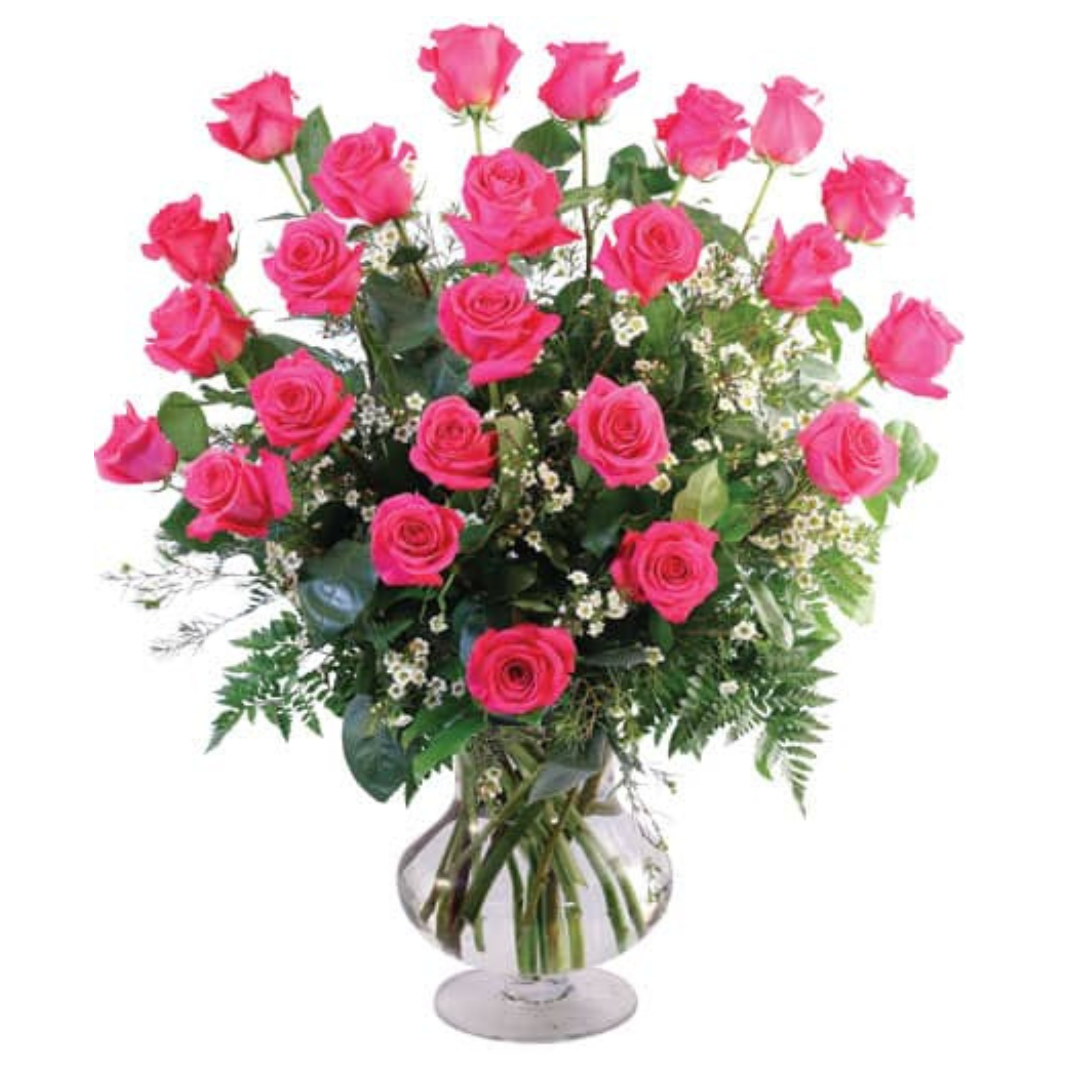 | Creek Pink Florist Dozen Two Roses Cross
